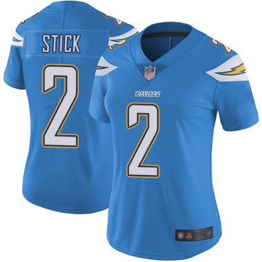 Los Angeles Chargers NFL Football Easton Stick Electric Blue Jersey Women Limited  #2 Alternate Vapor Untouchable->los angeles chargers->NFL Jersey